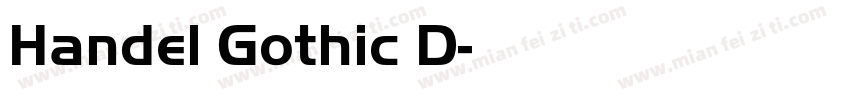 Handel Gothic D字体转换